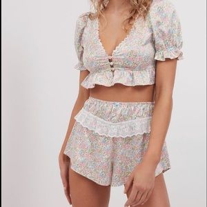 For Love & Lemons Farrah Top and Shorts